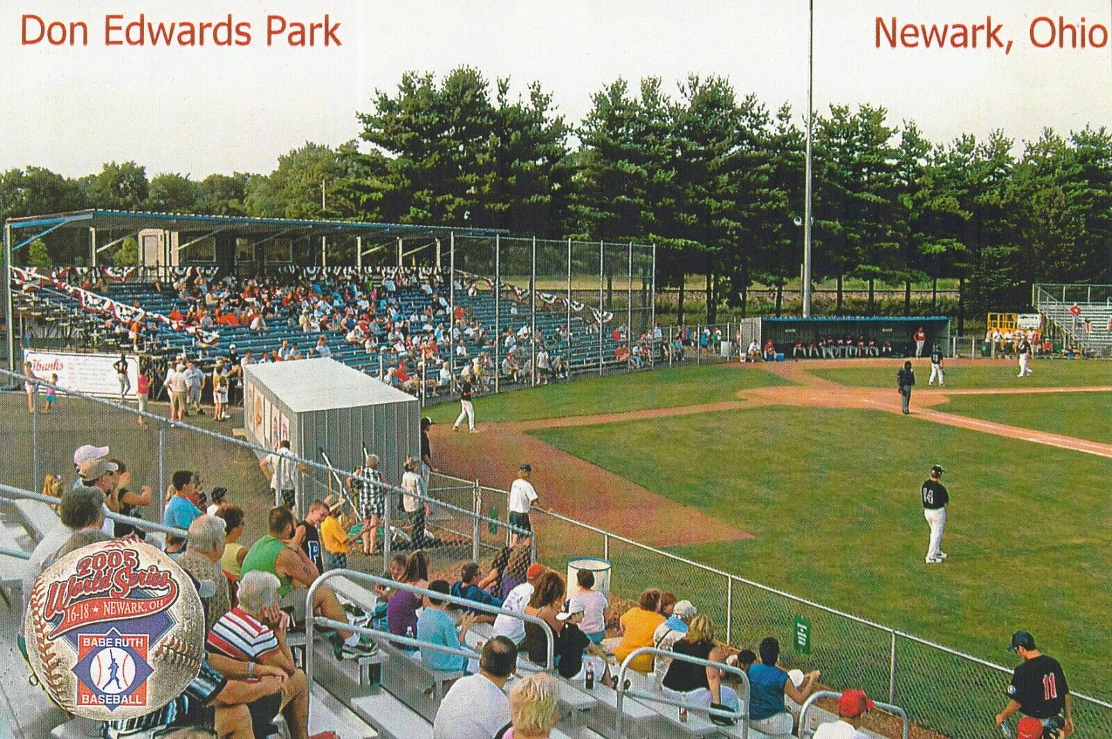 Newark Ohio's Don Edwards Park Baseball Stadium Postcard - Privately Published