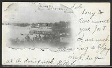 View Along the Shrewsbury Shore, Shrewsbury, New Jersey, 1904 Postcard, Used picture