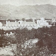 Antique 1870s Brigham Young House Mormon Residence Stereoview Photo Card V540 picture