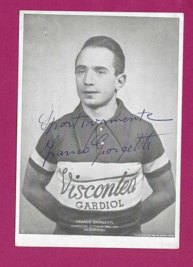 Franco Giorgetti +1983 - Italy - cycling cyclisme bike - 1920 Olympic gold -