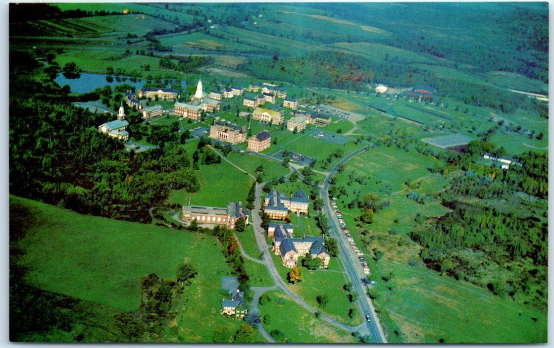Postcard - Air View of Colby College, Waterville, Maine, USA