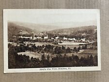 Postcard Newfane VT Vermont Aerial Town View Church Vintage PC picture