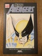 Dark Avengers #1 Blank Cover Var Ethan Van Sciver Original Art Sketch Wolverine picture