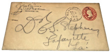 1911 SOUTHERN PACIFIC NEW ORLEANS & HOUSTON TRAIN #15 RPO HANDLED ENVELOPE picture