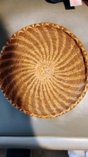 Handwoven Sweethrass Pine Needle  Handmade Trinket Basket with Natural Fibers picture