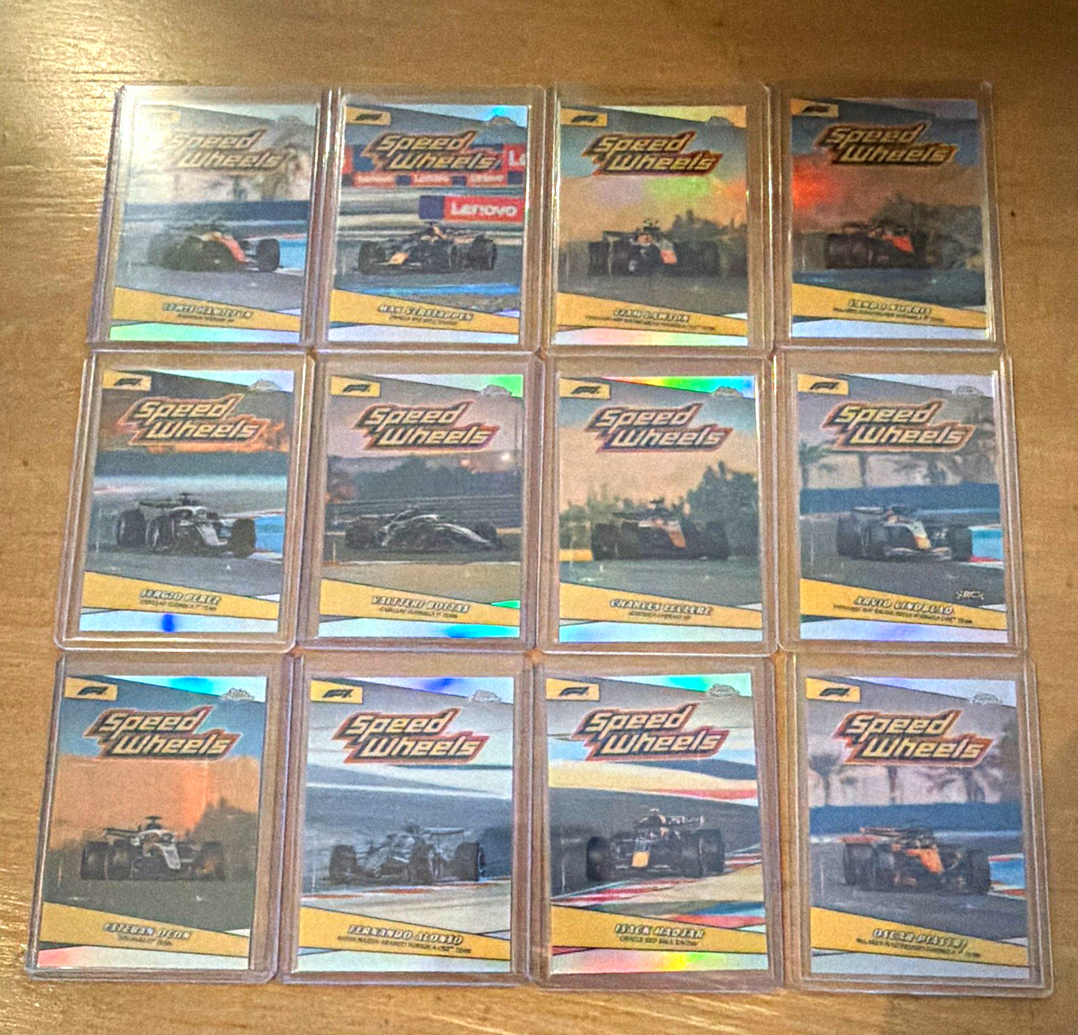 Topps Formula 1 Speed Wheels Chrome 12-Card Lot Lewis Hamilton Max Verstappen Topps Formula 1 Speed Wheels Chrome 12-Card Lot Lewis Hamilton Max Verstappen