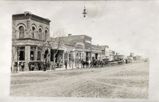 Bloomfield NE Nebraska West Main Street View c1910 RPPC Photo Postcard COPY picture