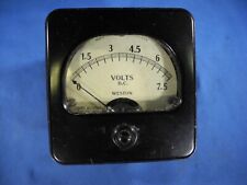 Weston Co. Voltmeter Meter Gauge 0-7.5 DC -  Model 301 Nice Condition (FREE SHIP picture
