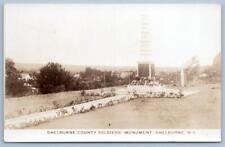 RPPC SHELBURNE COUNTY SOLDIERS' MONUMENT NOVA SCOTIA CANADA 1920's ERA picture
