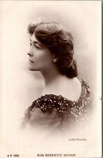 HENRIETTE WATSON :PHOTO BY LALLIE CHARLES : IN THORNTON WILDER PLAY  : RPPC 1909 picture