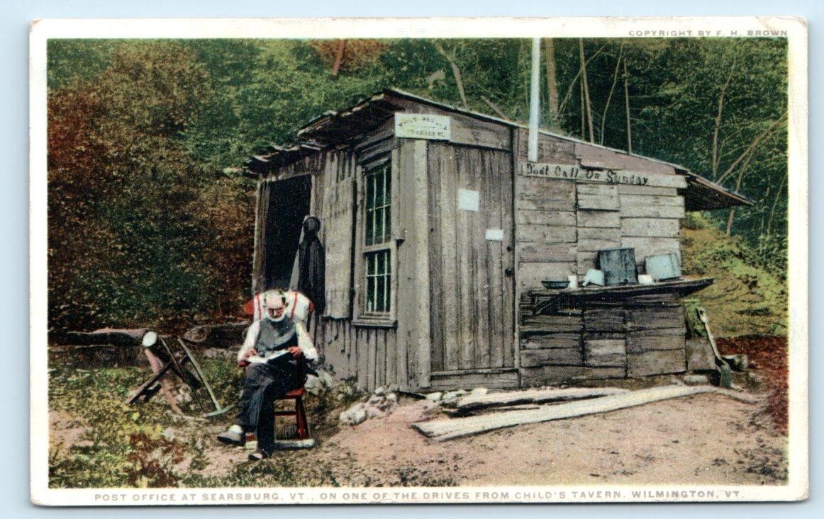 SEARSBURG, VT Vermont ~ Shack POST OFFICE Bennington County c1910s Postcard SEARSBURG, VT Vermont ~ Shack POST OFFICE Bennington County c1910s Postcard