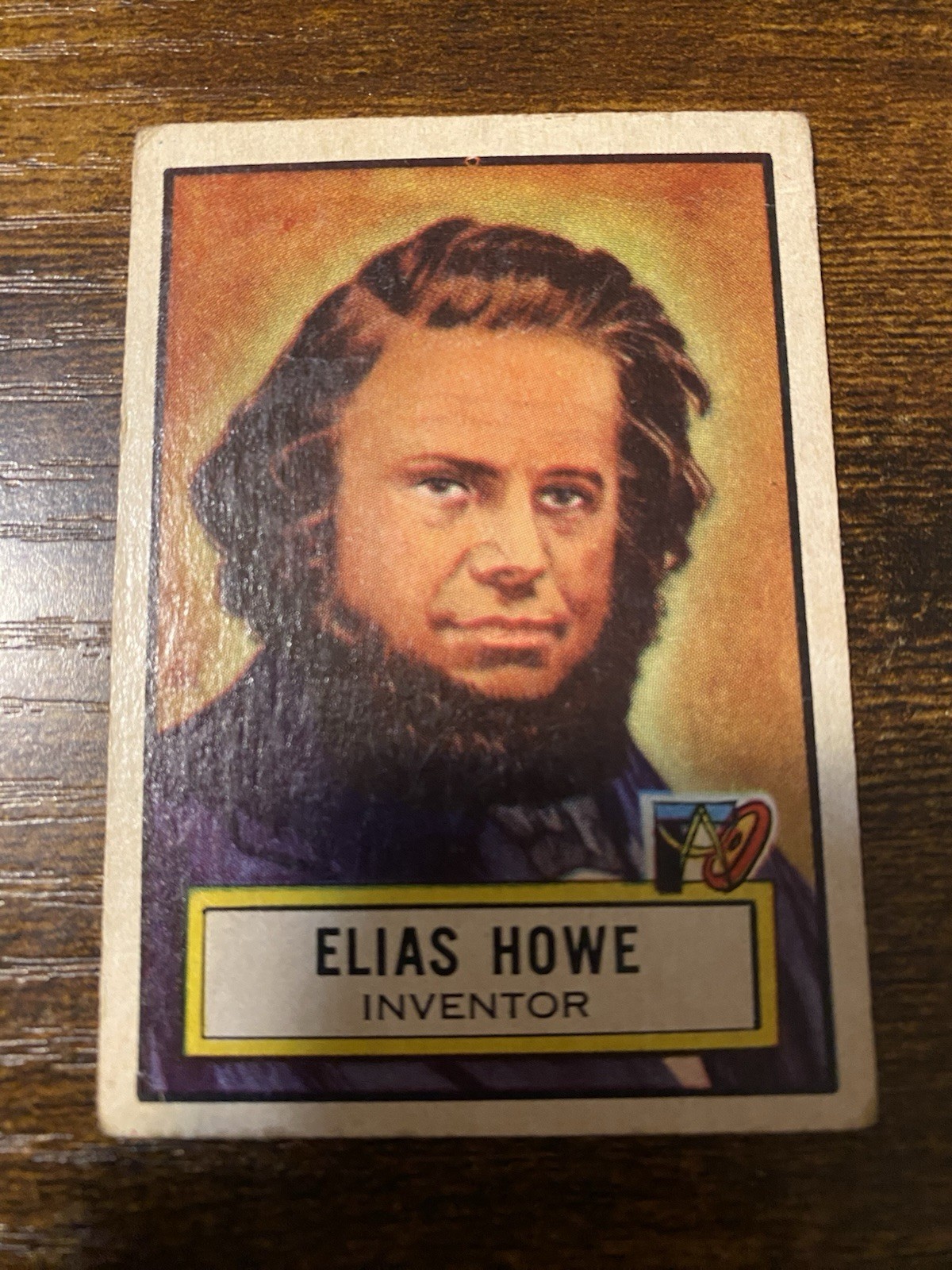 1952 Topps Look n See Trading Card #75 Elias Howe Inventor