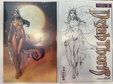 Dejah Thoris #1 J Scott Campbell 1:30 'virgin' cover And Sketch Set Both NM picture