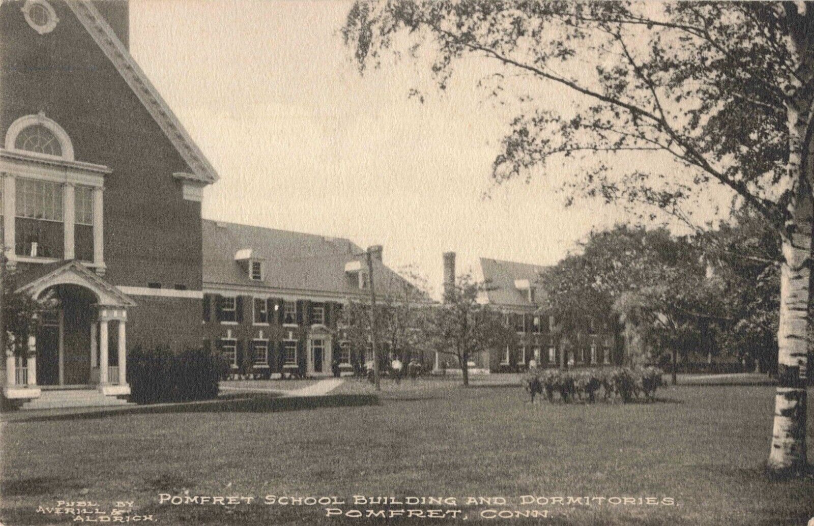 Pomfret School & Dormitories Pomfret Center Connecticut CT c1910 Postcard