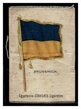 BRUNSWICK 1910 AMERICAN TOBACCO EGYPTIENNE STRAIGHTS CIGARETTES NAT FLAGS SILKS picture