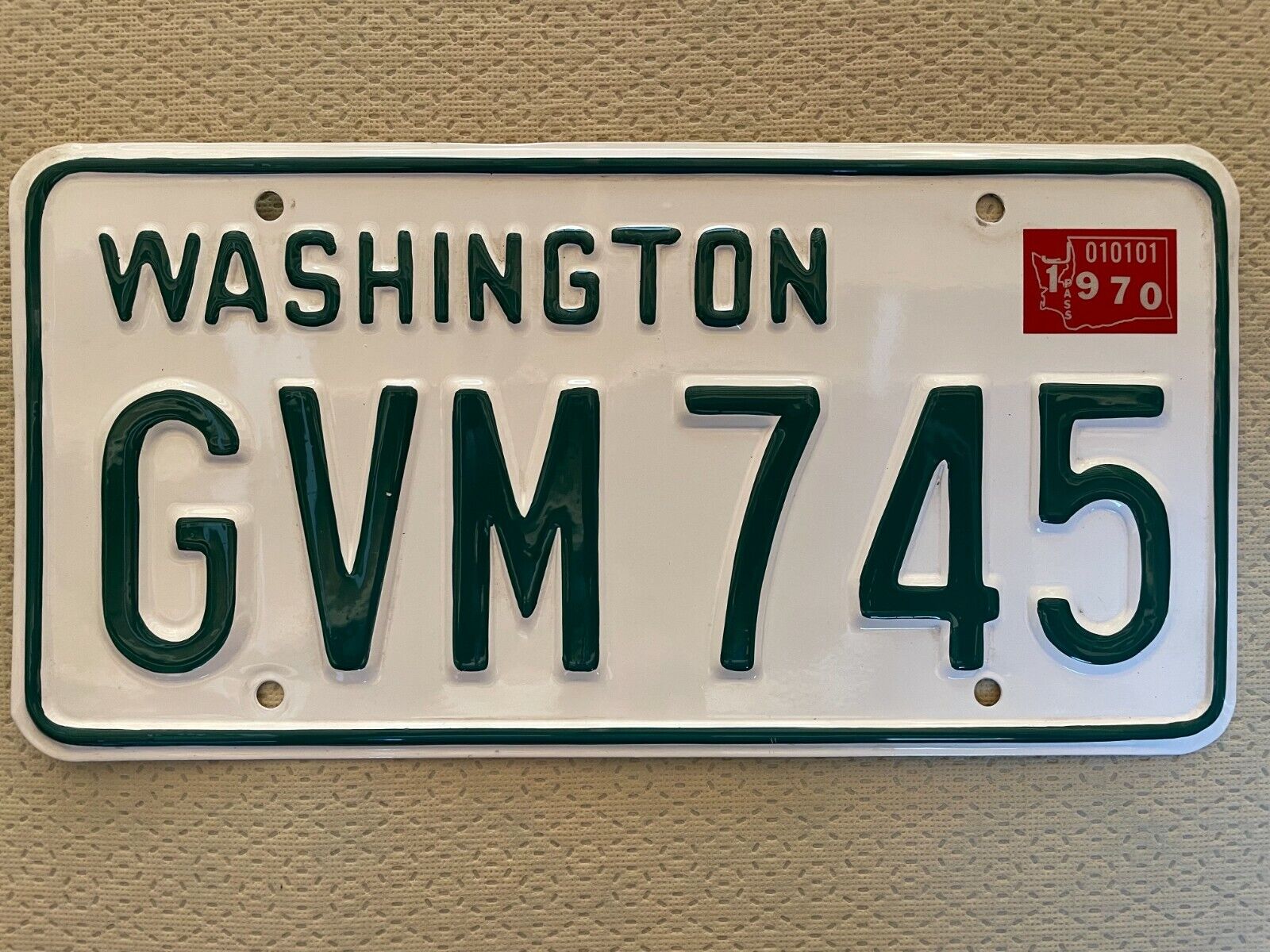 1970 License Plate Washington State