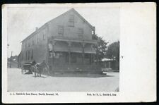 NORTH POWNAL VERMONT S. L. SMITH & SON STORE 1907 POSTCARD picture