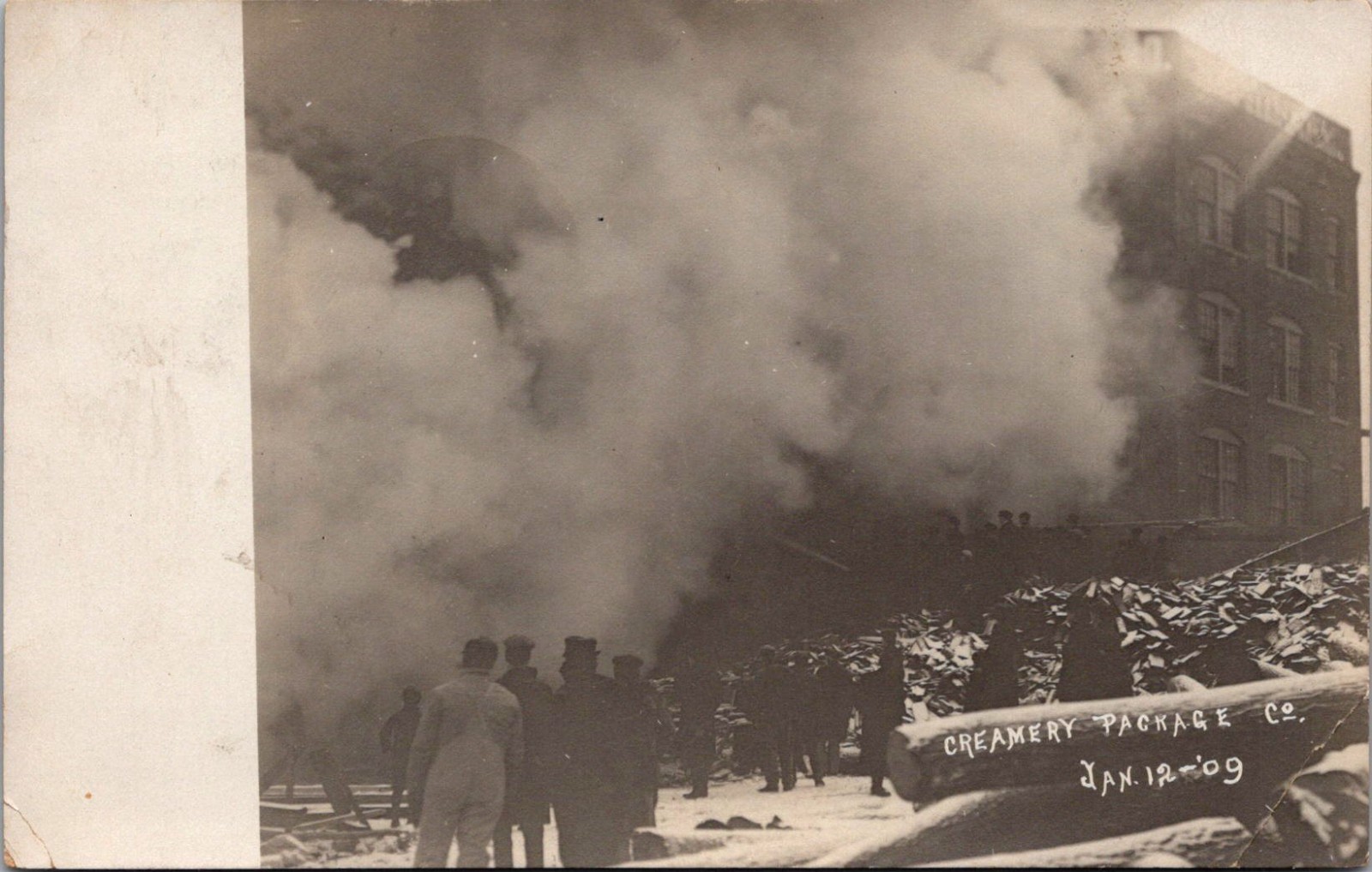 RPPC Creamery Package Co Fire, January 12 1909 Rutland VT Vintage Postcard A138 RPPC Creamery Package Co Fire, January 12 1909 Rutland VT Vintage Postcard A138