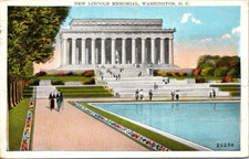 New Lincoln Memorial Washington D.C. Postcard c1929 Postmark picture