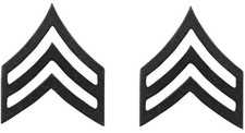 Subdued Sergeant United States Army Rank Insignia Pin picture