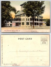 Saxtons River Vermont Hotel Kimball Hand Tinted Postcard AB187 picture