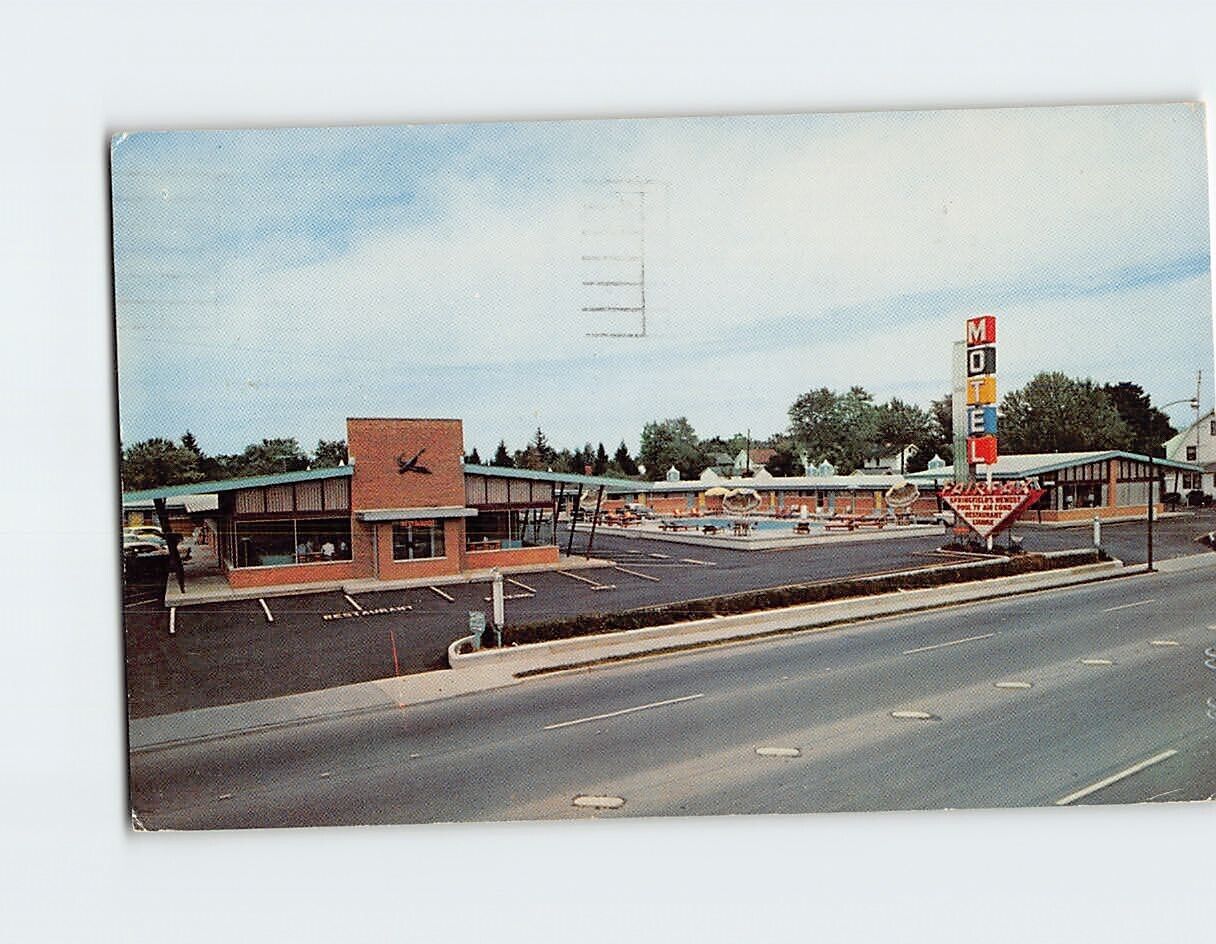 Postcard Fairfax Motel Springfield Ohio USA