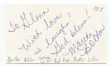 Martha Bolton Signed 3x5 Index Card Autographed Signature Author Comedy Writer picture
