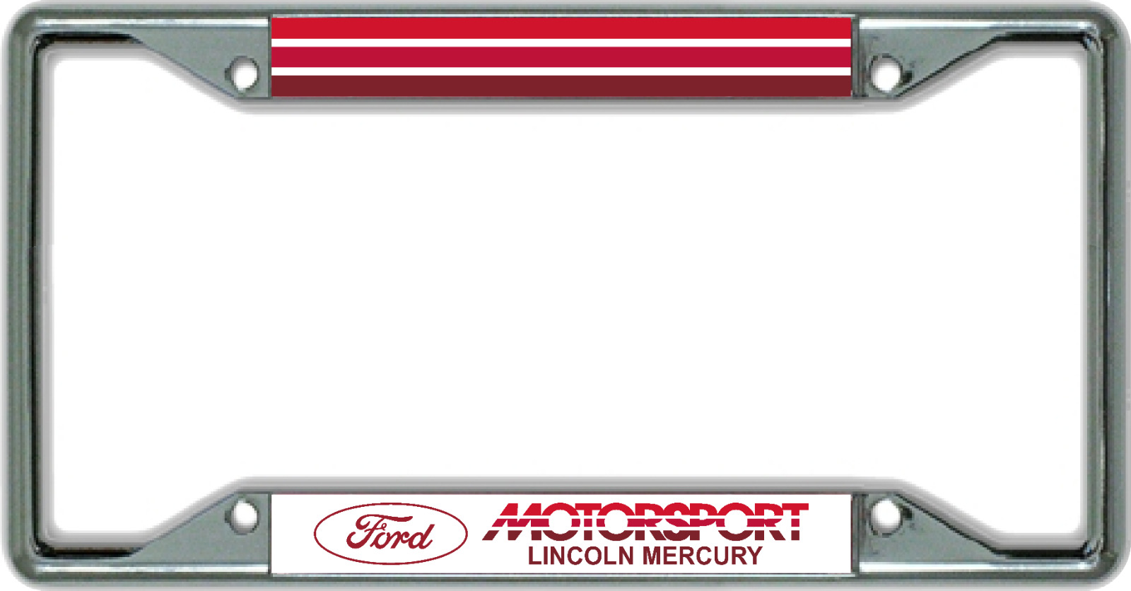 Ford Motorsport Lincoln Mercury License Plate Frame 