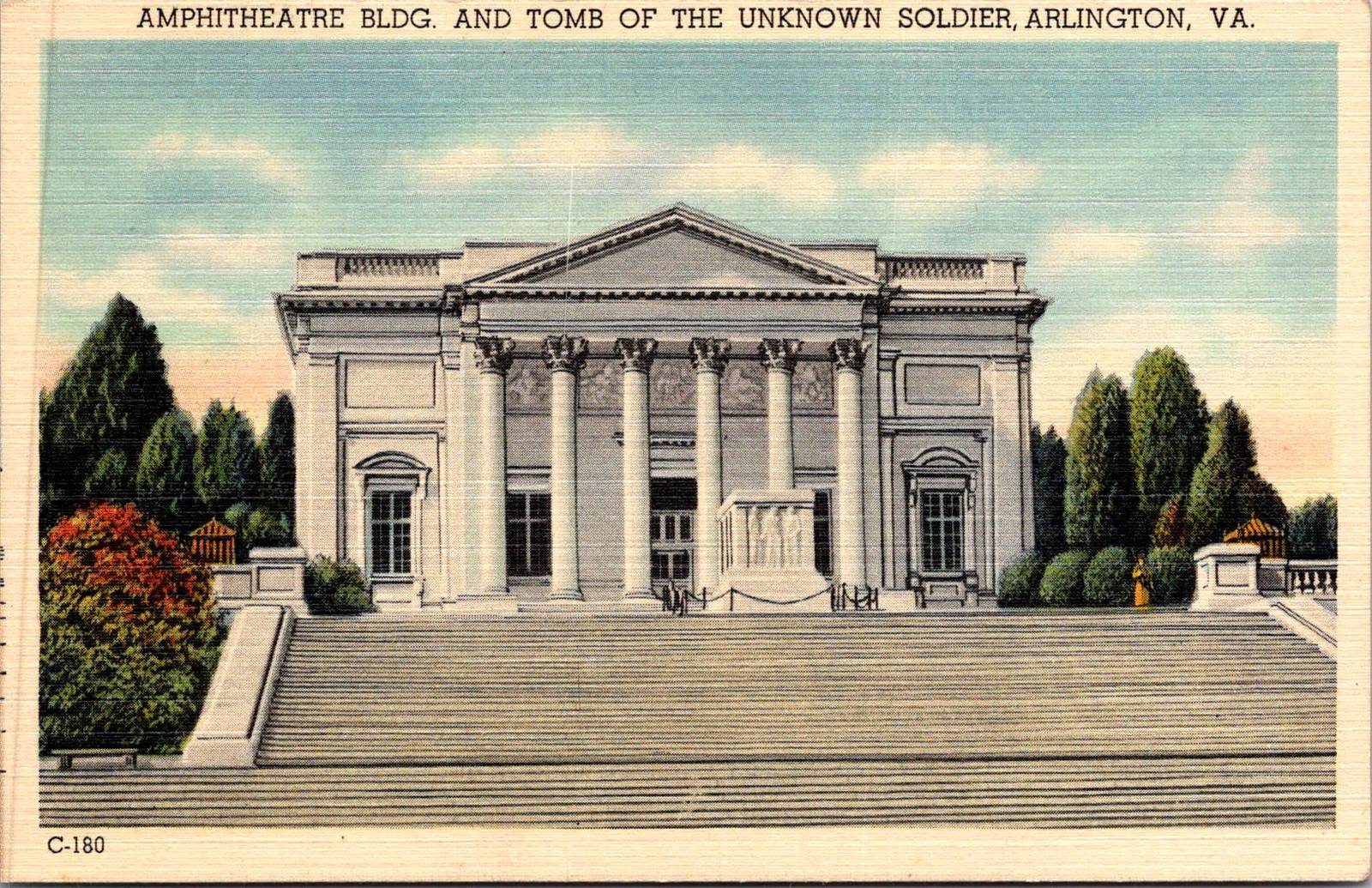 Unknown Soldier Amphitheatre Arlington VA Vintage Postcard 5P18-7 Unknown Soldier Amphitheatre Arlington VA Vintage Postcard 5P18-7