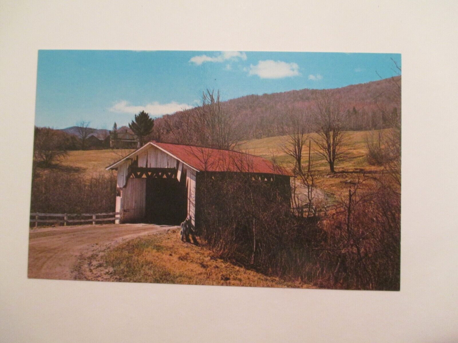 Hectorville Vermont Postcard Covered Bridge VT