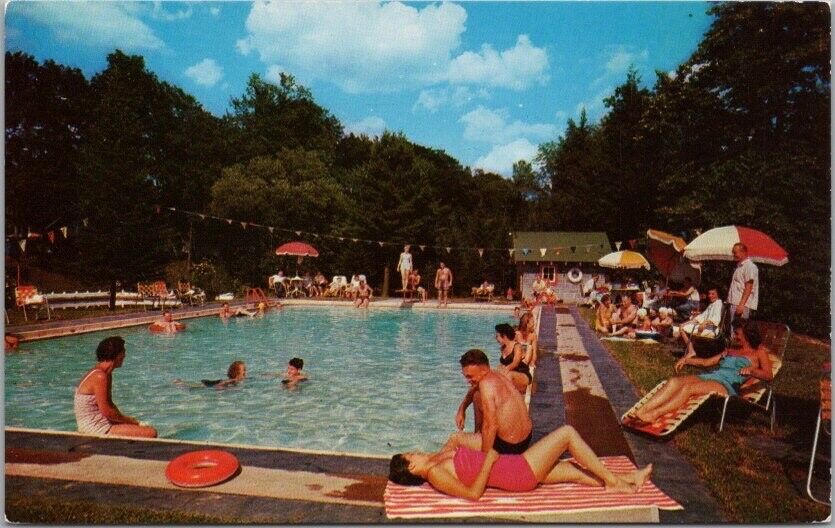 1950s Bartonsville, PA Poconos Postcard \