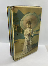 Edward Sharp & Sons Maidstone Kent England Biscuit Tin Young Geisha / Oriental picture