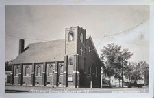 Williston, ND. Methodist Church Photo Postcard RPPC picture