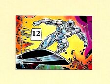SILVER SURFER #12 1987 Mutant Hall of Fame sticker from Heroic Origins packs picture