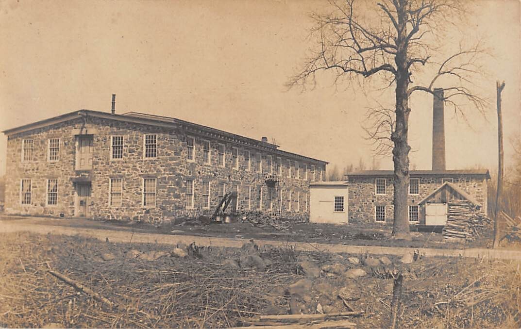 POMFRET, CT ~ FACTORY BUILDING, REAL PHOTO PC ~ c. 1910s