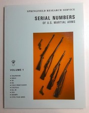 Springfield Research Service Volumes 1 & 3 Antique Gun Serial Numbers picture
