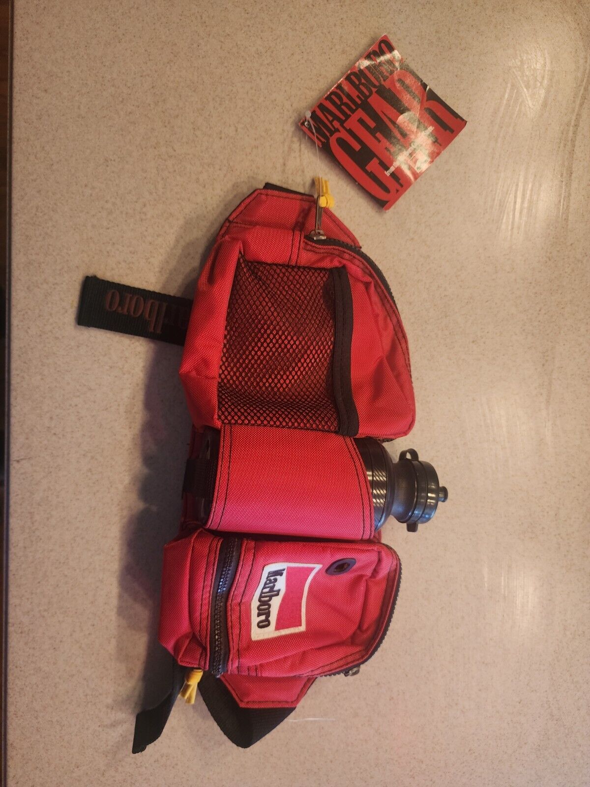 Marlboro Gear Fanny Pack Red, Camping Hiking Utility Pouch Waist Belt Bag 1990s