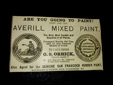 1883 Averill Paint Advertising - San Francisco - California - Orrick picture