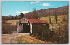Hectorville Covered Bridge Vermont VT Postcard Green Mountain Color picture