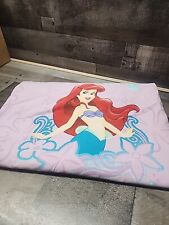Vintage Little Mermaid Twin Top Flat Sheet Disney Cotton Blend picture