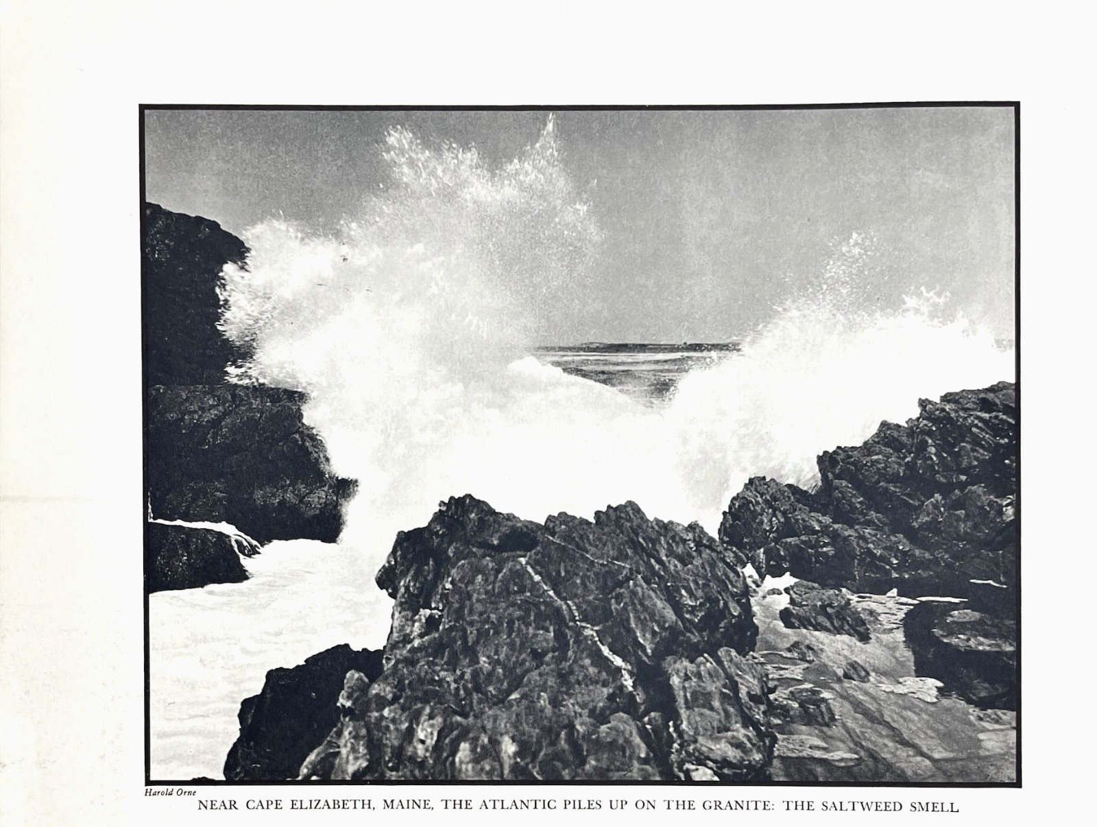 Cape Elizabeth Maine Atlantic Ocean Granite Coast Harold Orne Mag Print Image Cape Elizabeth Maine Atlantic Ocean Granite Coast Harold Orne Mag Print Image