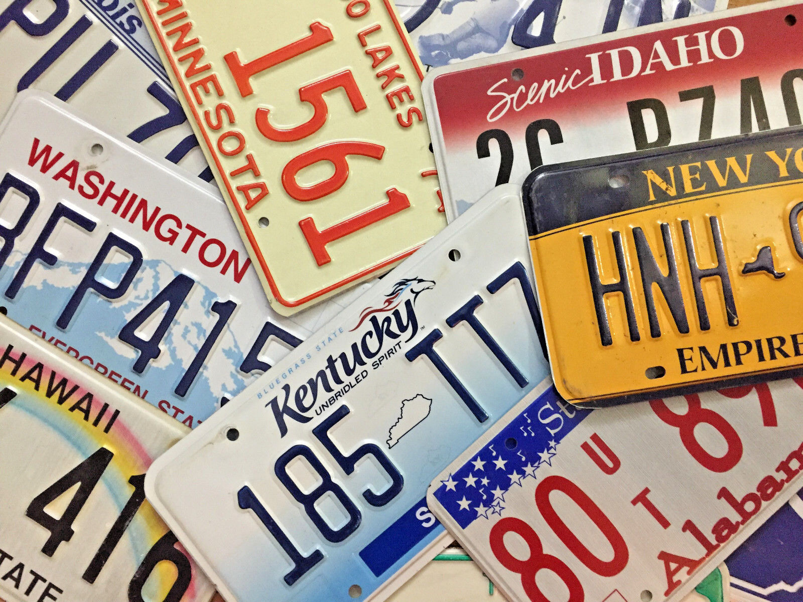 Authentic License Plates - All States Available & More In Good Condition