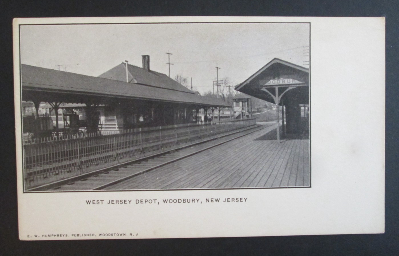 West Jersey Depot Woodbury NJ Unposted UDB Postcard