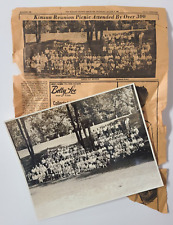1963 Kinzua Day Reunion Picnic Attendees Photo at Wildcat Park Ludlow Warren PA picture