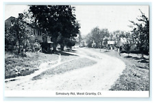 Reprinted Granby CT 1986 Bicentennial Committee Simsbury Rd. picture