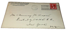 1894 CHICAGO AND WEST MICHIGAN RAILWAY PERE MARQUETTE USED COMPANY ENVELOPE picture