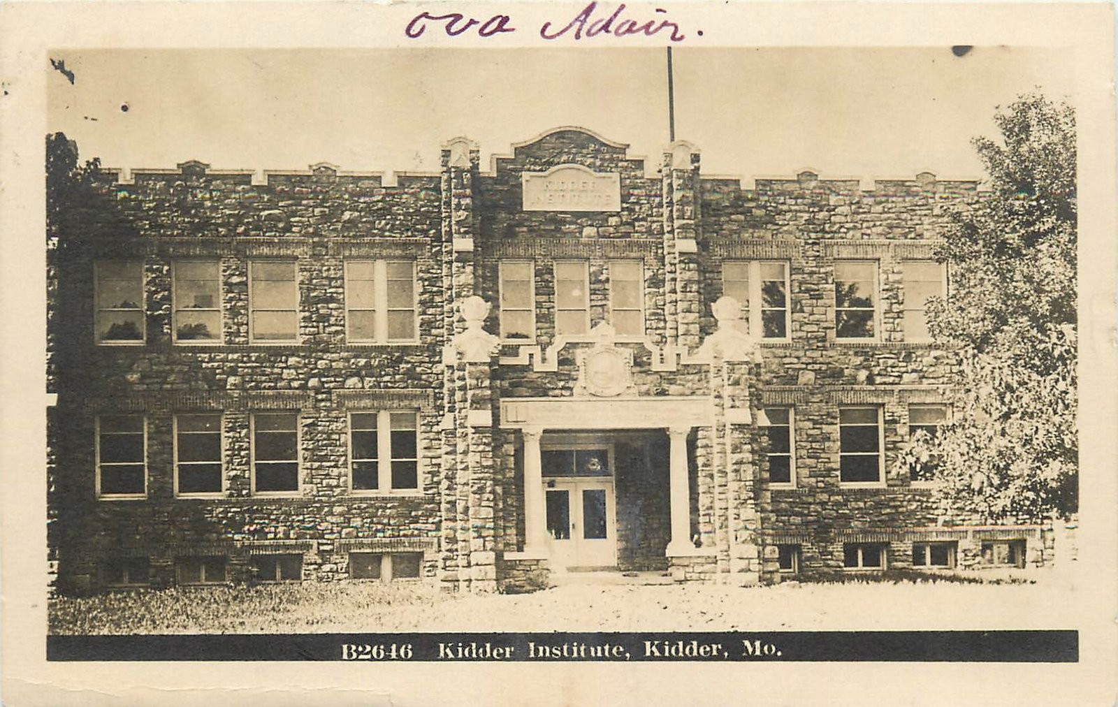1912 Kidder Missouri Kidder Institute B-2646 occupation RPPC Postcard 25-9193 1912 Kidder Missouri Kidder Institute B-2646 occupation RPPC Postcard 25-9193