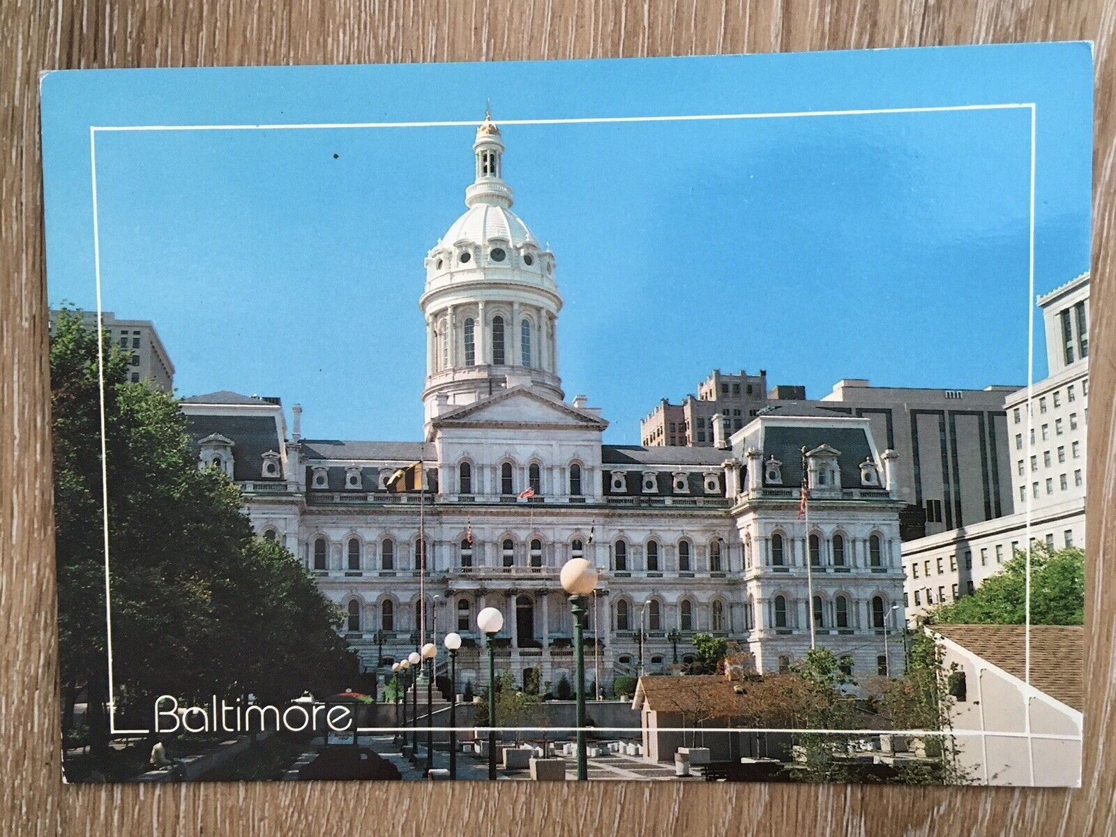 Baltimore City Hall Maryland vintage postcard