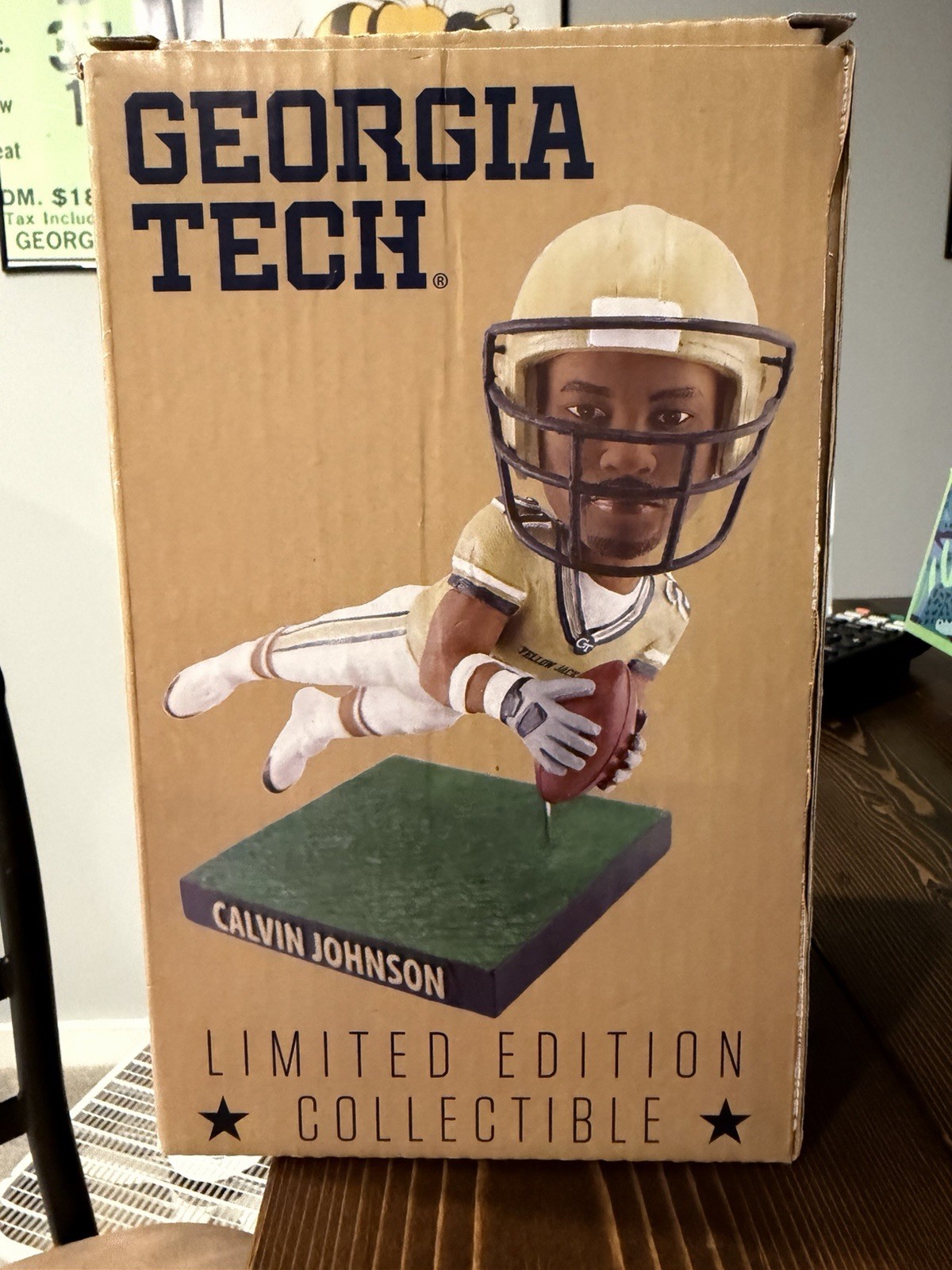 Calvin Johnson Georgia Tech Bobblehead - Nov. 2018 Giveaway Calvin Johnson Georgia Tech Bobblehead - Nov. 2018 Giveaway