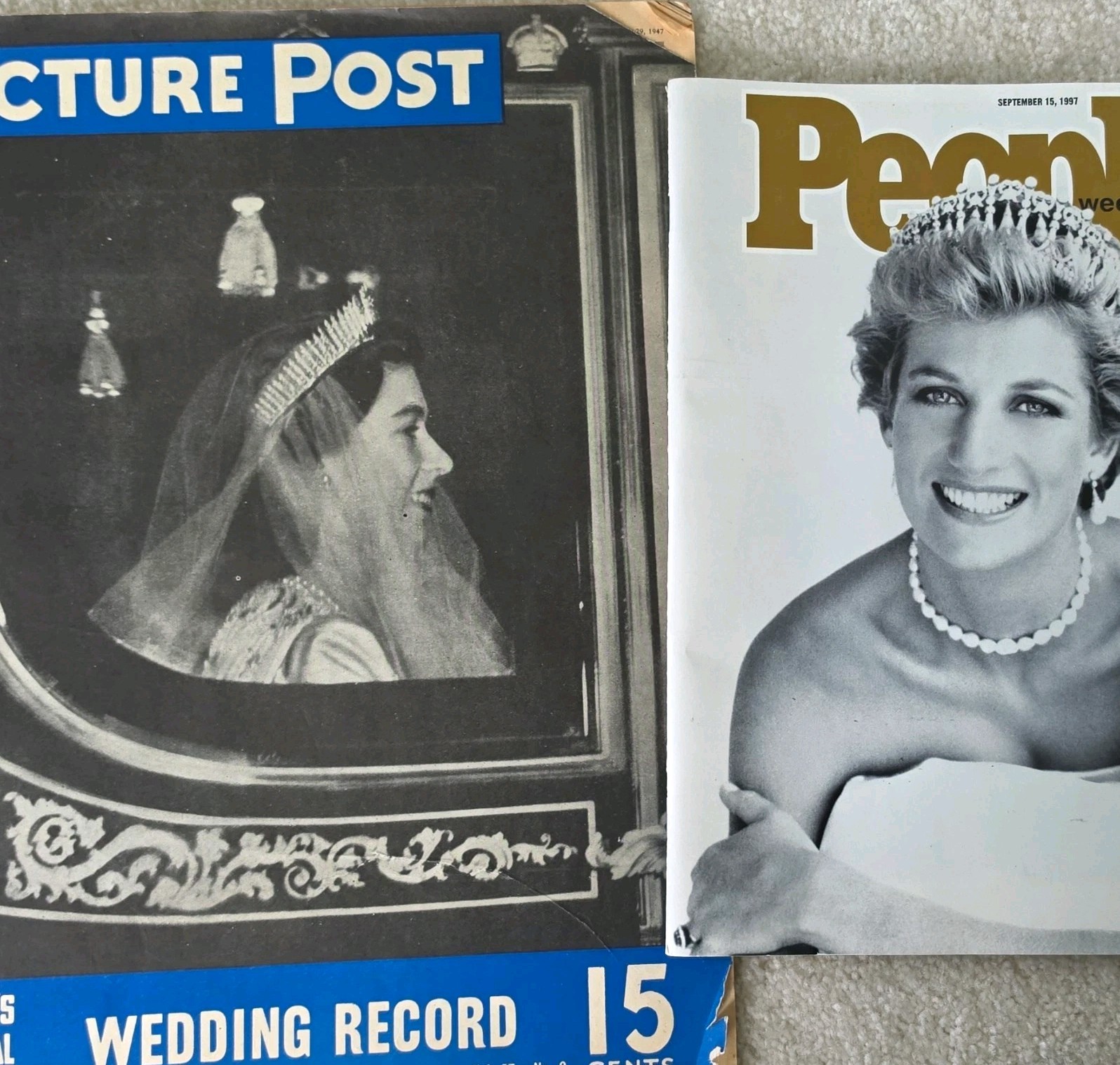 Picture Post 1947 & People Weekly 1997- Elizabeth\'s Wedding & Dianna\'s Memorial Picture Post 1947 & People Weekly 1997- Elizabeth\'s Wedding & Dianna\'s Memorial